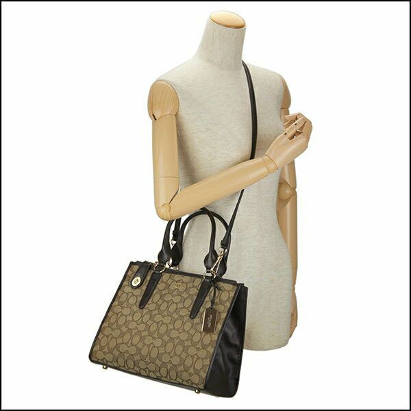 コーチ 斜め掛けバッグ coach 33524 crosby carryall lic7c li khaki 販売 brown