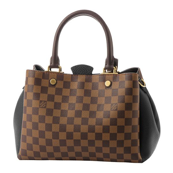 LOUIS VUITTON ダミエ エベヌブラウン マグネット 開閉トート