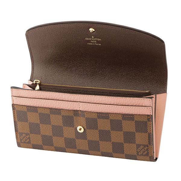 ルイヴィトン(Louis Vuitton) 長財布 N61262 DAMIER ダミエ ポルトフォイユ ノルマンディ MAGNOLIA(マグノリア)  ピンク | ブランドストリートリング【本店】