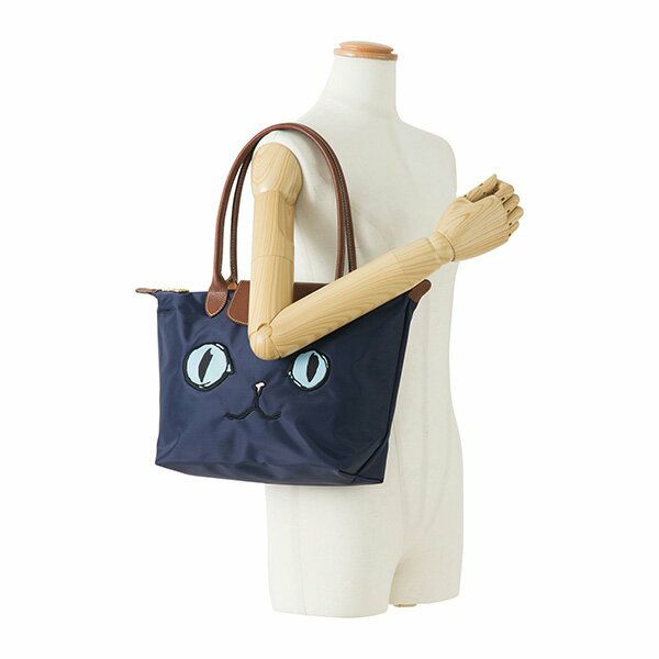 ロンシャン(LONGCHAMP) トートバッグ 2605 576 Y90 LE PLIAGE MIAOU ル・プリアージュ ミャオ TOTE BAG S  NAVY ネイビー | ブランドストリートリング【本店】