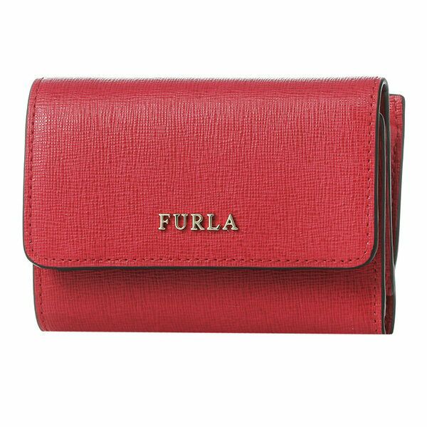 新品　FURLA フルラ　三つ折り財布　財布　ルビーレッド　バビロン　赤　レザー Brandol / FURLA フルラ 三つ折り財布 BABYLON バビロン トリ