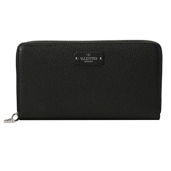 ヴァレンティノ(VALENTINO) 長財布(ラウンドファスナー) PY0P0569 HFY 0NO VALENTINO GARAVANI  ヴァレンティノ・ガラヴァーニ PLAQUE WALLET NERO(ネロ) ブラック 黒 | ブランドストリートリング【本店】