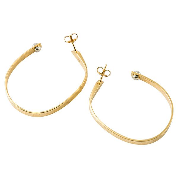 Louis Vuitton ナノグラム フープピアス ゴールド M00220 フープピアス ナノグラム M00220