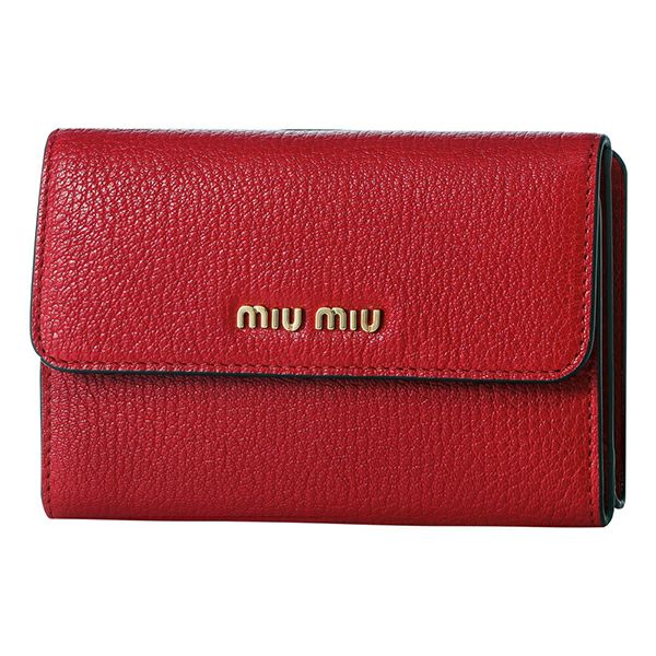 ミュウミュウ(MIU MIU) 2つ折り財布 5ML014 2E5V F0JU2 MADRAS