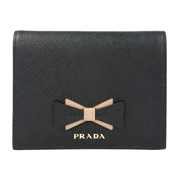 プラダ PRADA 2つ折り財布 1MV204 2B7S F0G28 サフィアーノ フィオッコ