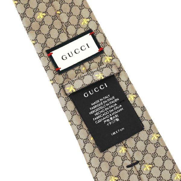 グッチ GUCCI ネクタイ 545078 4E002 9764 GGビー（ハチ） ベージュ