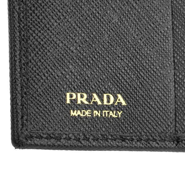 ⭐️未使用級⭐️PRADA　サフィアーノ 二つ折り財布　1MV021 ブラック nanaple_pra1mv021031