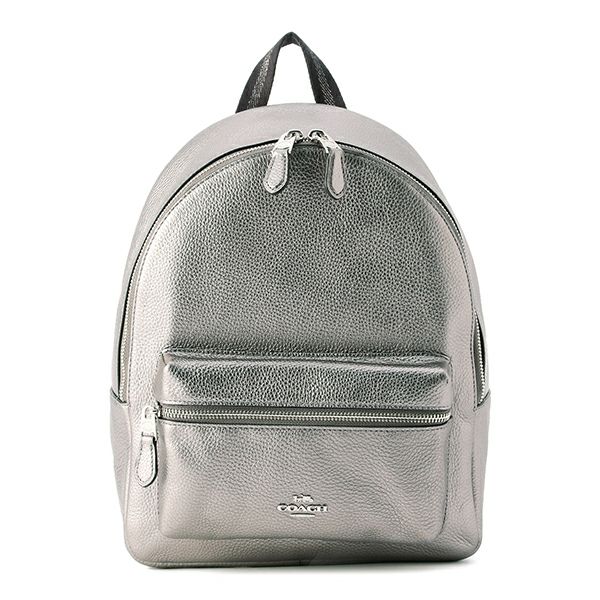 COACH リュック　バックパック　メタリックペブルドレザー　チャーリー コーチ COACH リュックサック F39196 SVGM メタリックペブルド
