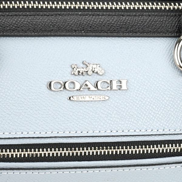 コーチ COACH ハンドバッグ F82129 SVM9Z クロスグレイン ライトブルー