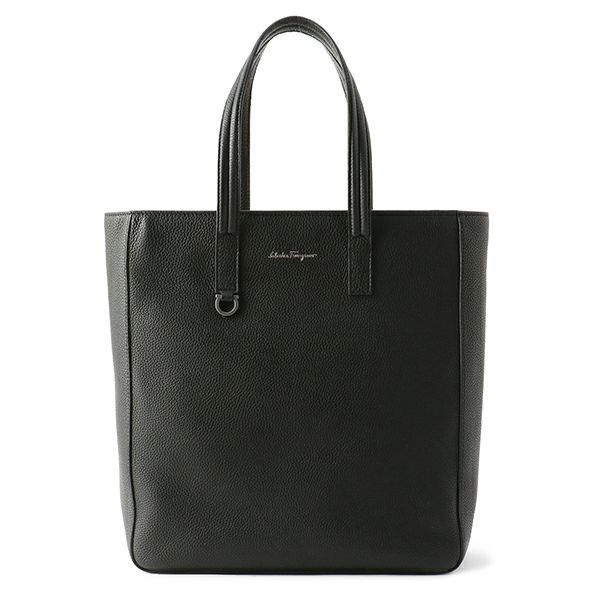 Salvatore Ferragamo☆ロゴ カーフレザー トートバッグ ネロ Salvatore Ferragamo☆ロゴ カーフレザートートバッグ ネロ