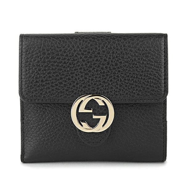 グッチ GUCCI 2つ折り財布 615525 CAO0G 1000 ダラーカーフ 