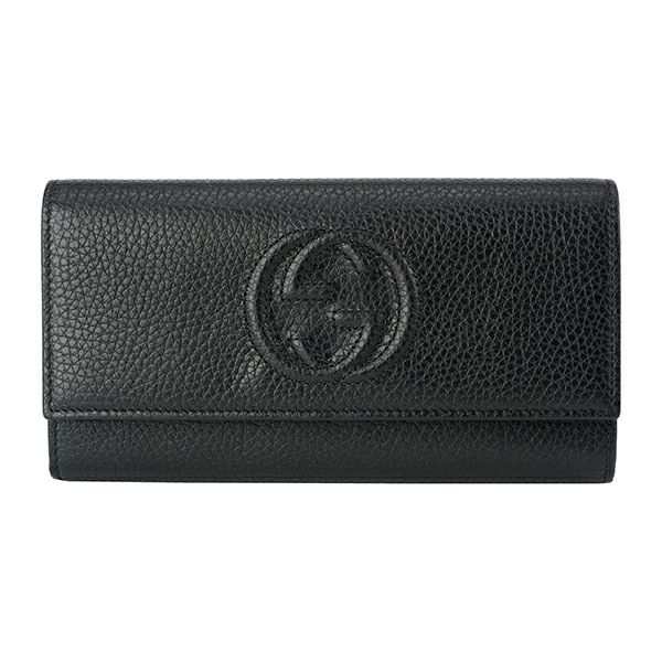 グッチ GUCCI 長財布 598206 A7M0G 1000 ソーホー ブラック 黒 BLACK 