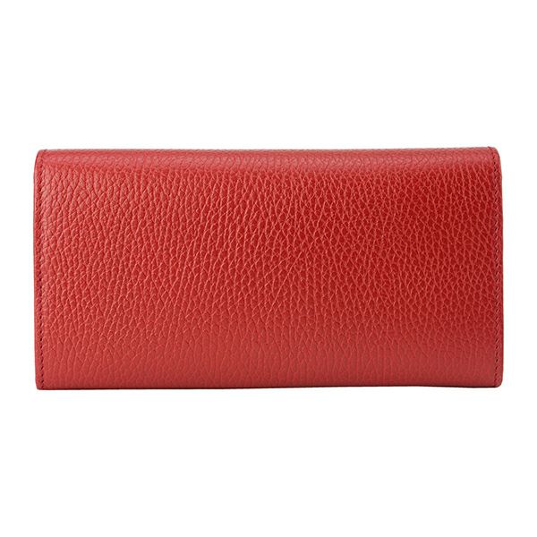 グッチ(GUCCI) 長財布 615524 CAO0G 6420 DOLLAR CALF 【アウトレット】 ダラーカーフ コンチネンタルウォレット  RED(レッド) レッド 赤 | ブランドストリートリング【本店】