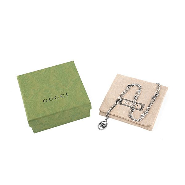 グッチ GUCCI ネックレス 632540 J8400 0701 ダブルG シルバー ARGENTO | ブランドストリートリング【本店】