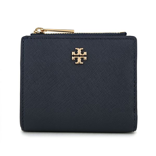 トリーバーチ TORY BURCH 2つ折り財布 52902 405 エマーソン ネイビー 紺 TORY NAVY | ブランドストリートリング【本店】