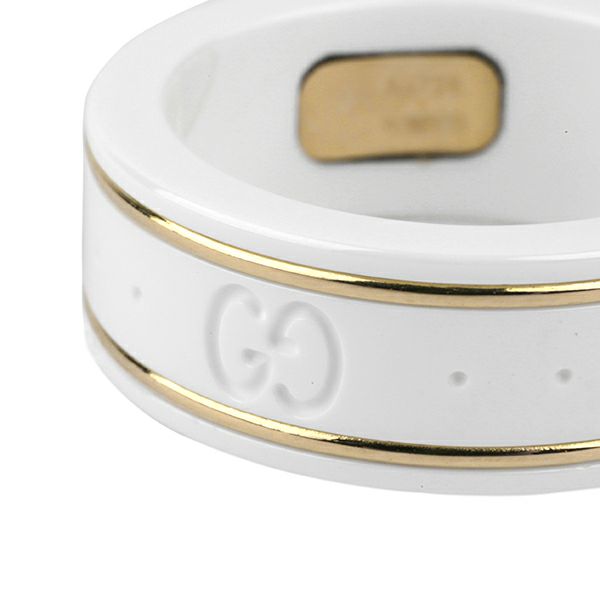 グッチ GUCCI リング 325964 J85V5 8062 アイコン ホワイト 白