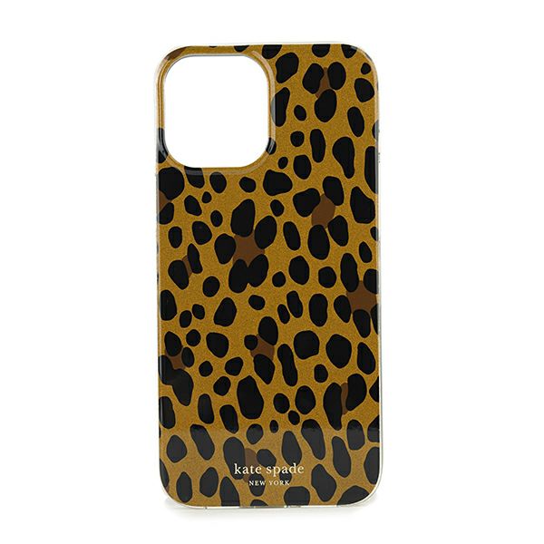 ケイトスペード/レオパードにロゴが可愛い♪iphone 12Pro Maxケース レオパード kate spade new york(ケイトスペード) iPhone