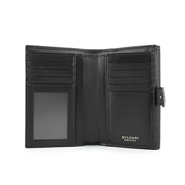 書 30 ブルガリ BVLGARI 2つ折り財布 280555 Black ブルガリ・ブルガリ
