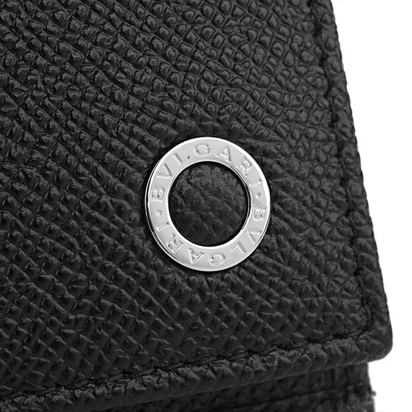 確認部分 ブルガリ BVLGARI 長財布 282233 Black ブルガリ・ブルガリ マン