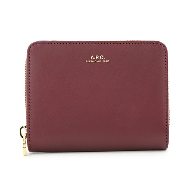 アーペーセー A.P.C. 2つ折り財布 PXAWV F63029 GAE エマニュエル 