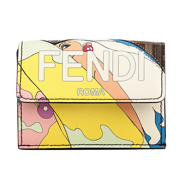 フェンディ FENDI 3つ折り財布 8M0395 AK5Z F1HB5 ローマ ブラウン 茶