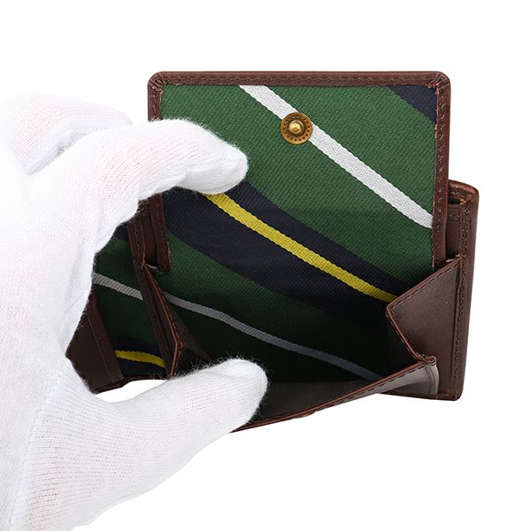 POLO Ralph Lauren 二つ折り財布小銭入れ有り グリーン　ポロベア POLO Ralph Lauren 二つ折り財布小銭入れ有り グリーン ポロベア