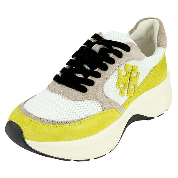 大得価定番トリーバーチ　新品　スニーカー　白️黄 靴
