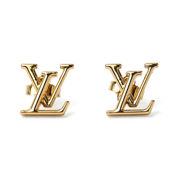 【超美品】ルイヴィトン　ピアス　LVロゴ　ゴールド M00610 ルイヴィトン Louis Vuitton ピアス M00610 モノグラム ゴールド