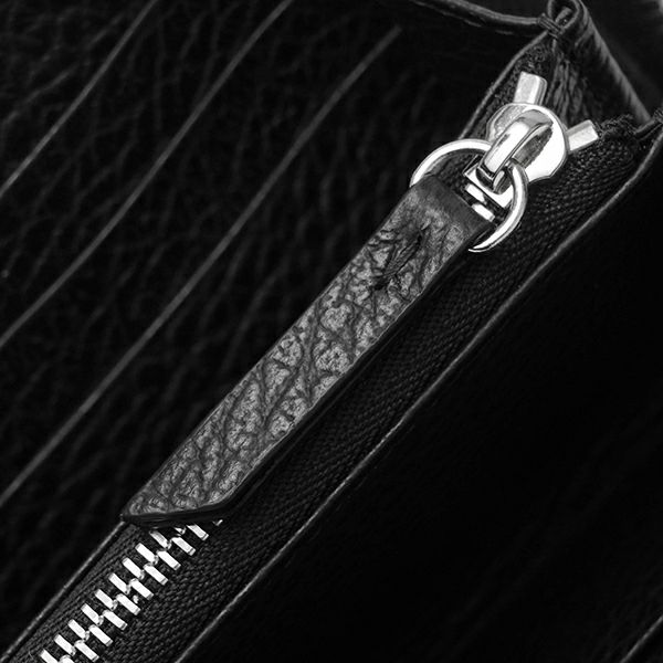 Maison Margiela メゾンマルジェラ ラウンドファスナー 長財布 黒 メゾン マルジェラ Maison Margiela 長財布(ラウンドファスナー
