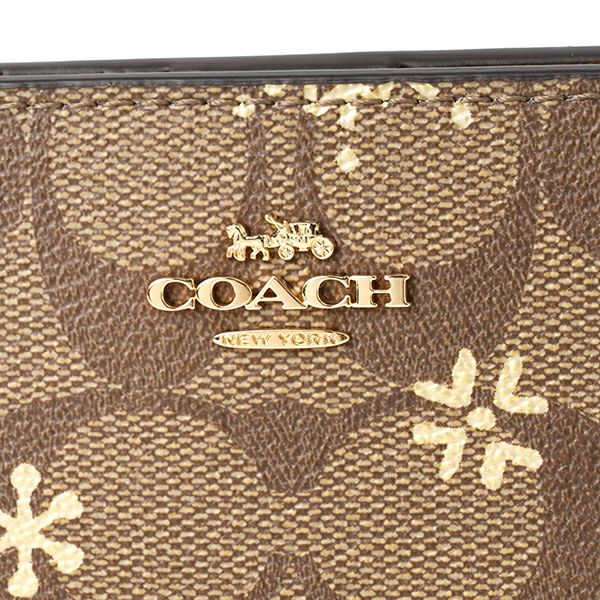 コーチ COACH 長財布 CF329 IMV2X シグネチャー スノーフレーク