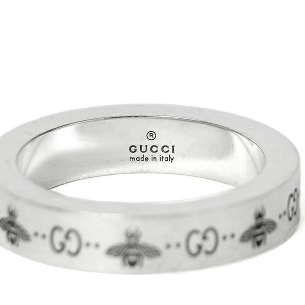 グッチ GUCCI リング 729898 J8400 0728 GG＆ビー シルバー 銀