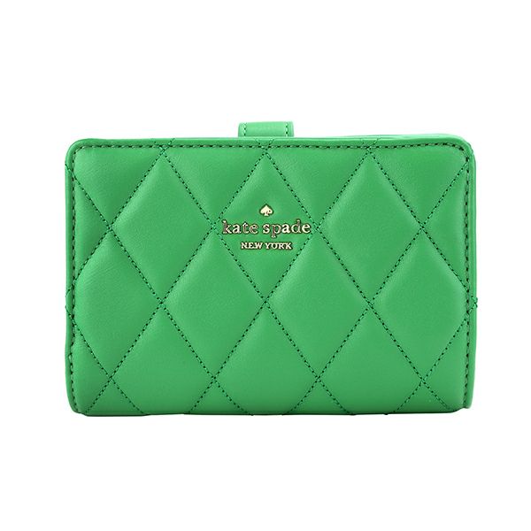 ケイトスペード kate spade 2つ折り財布 KA591 300 キャリー グリーン