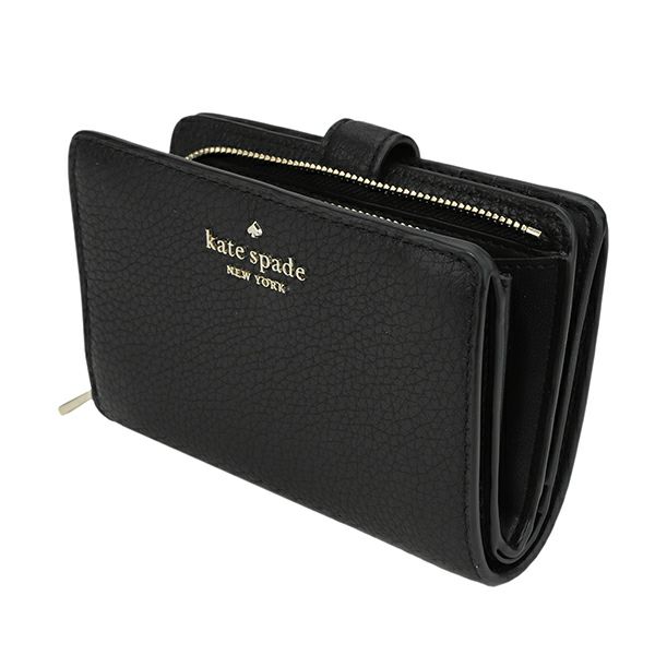 ケイトスペード kate spade 2つ折り財布 WLR00394 001 レイラ ブラック