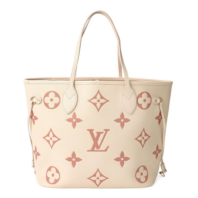 LOUIS VUITTON Neverfull MM Tote Bag M21579 Cream Monogra Purse