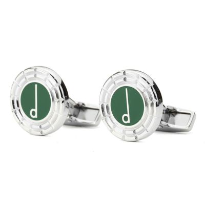 【美品】dunhill ダンヒル　カフス　マラカイト　0130 美品】dunhill ダンヒル カフス マラカイト 0130 美品】dunhill