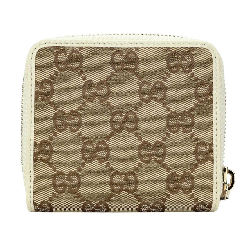 グッチ GUCCI 2つ折り財布 346056 KY9LG 9780 GGキャンバス ベージュ BEIGE/WHITE |  ブランドストリートリング【本店】