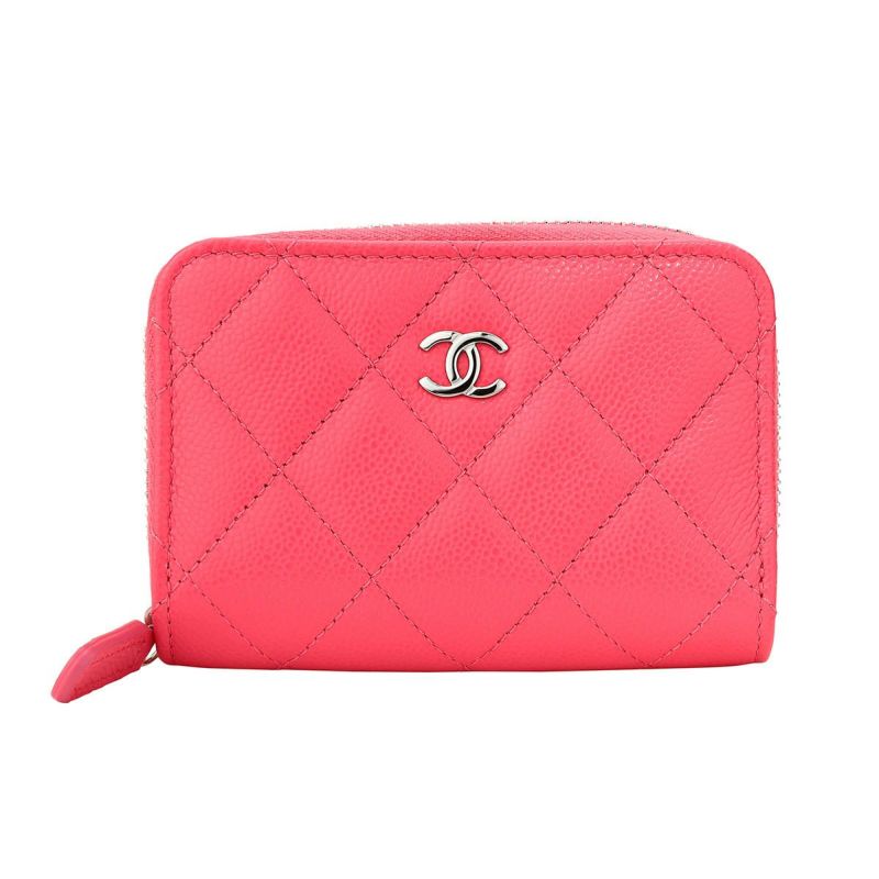 CHANEL シャネル　キャビアスキン　マトラッセ　 コインケース　ピンク 楽天市場】シャネル コインケース ハーフムーン ジップコイン