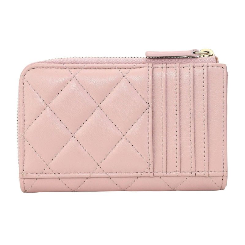 CHANEL シャネル 小銭入れラウンドファスナーコインケースジップファスナーカードケース 名刺入れブラック  ピンクラムスキンレザーヴィンテージゴールド ココマークボーイシャネルキルティング ココマーク ZIPBOYCHANELN8188PKGD |  kaminorth
