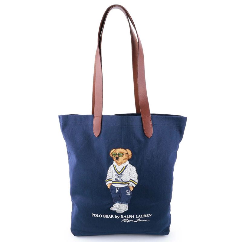 新品✨POLO Ralph Lauren ハンドバッグ ポロベア ネイビー ポロベア トートバッグ ネイビー｜ポロ ラルフ ローレン / POLO