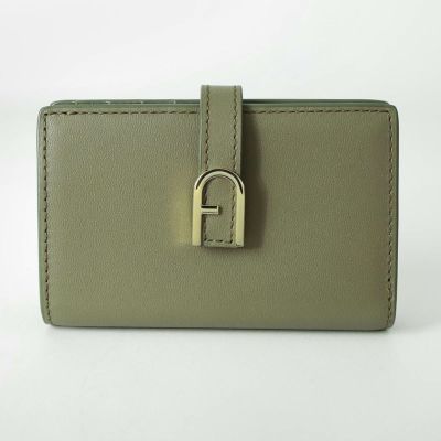 新品 FURLA フルラ 定価14,300円 名刺 カード グリーン ベージュ FURLA フルラ FULRA 名刺入れ カードケース （ベージュ